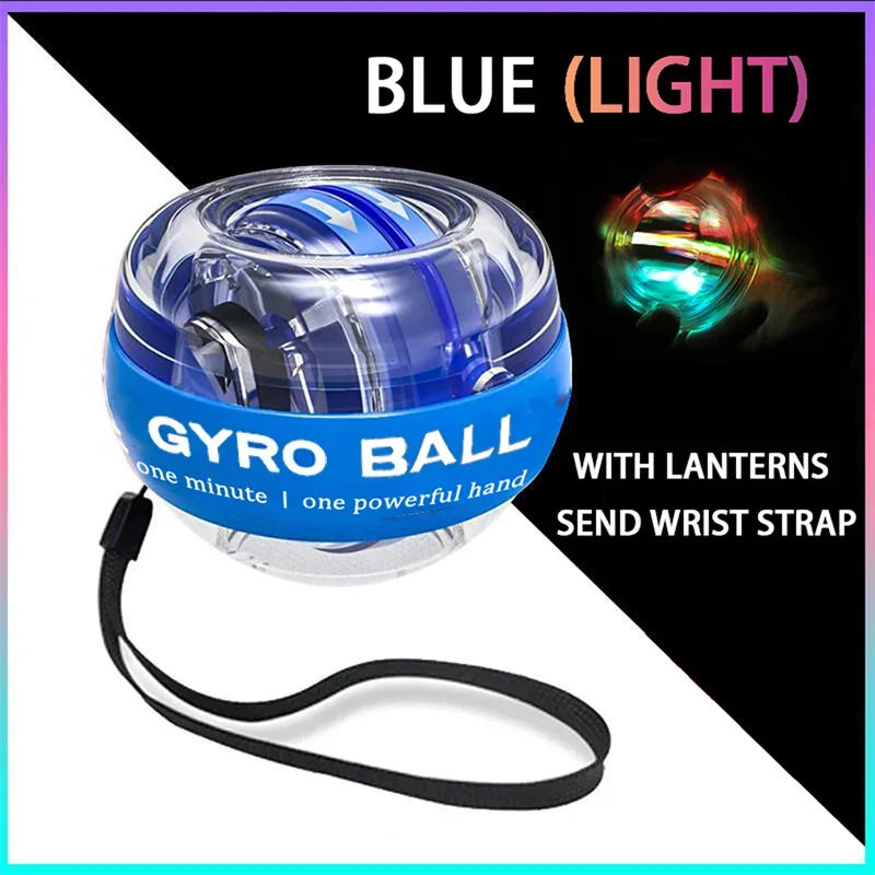 100kg led gyro power ball wrist exerciser for hand and forearm strength - product image