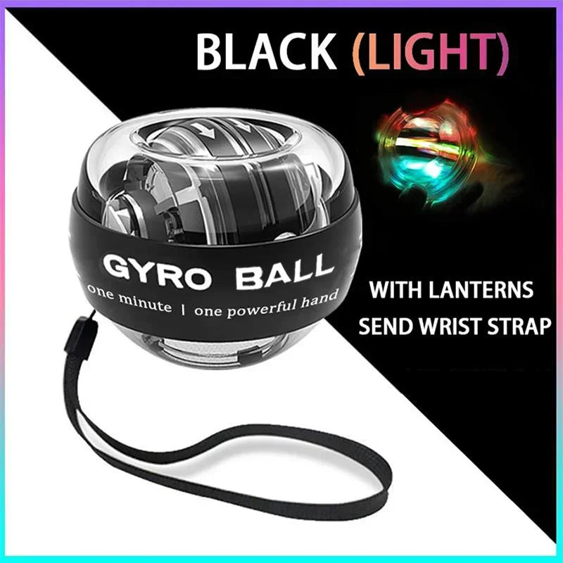 100kg led gyro power ball wrist exerciser for hand and forearm strength - product image