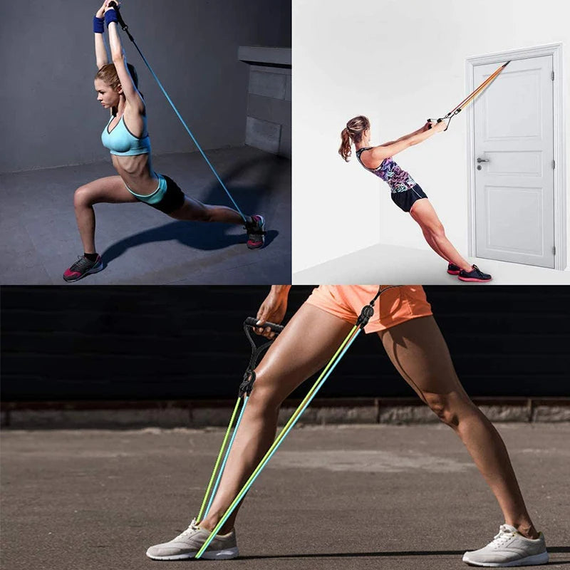 120cm level 5 elastic exercise tube for chest expansion and muscle training - product image