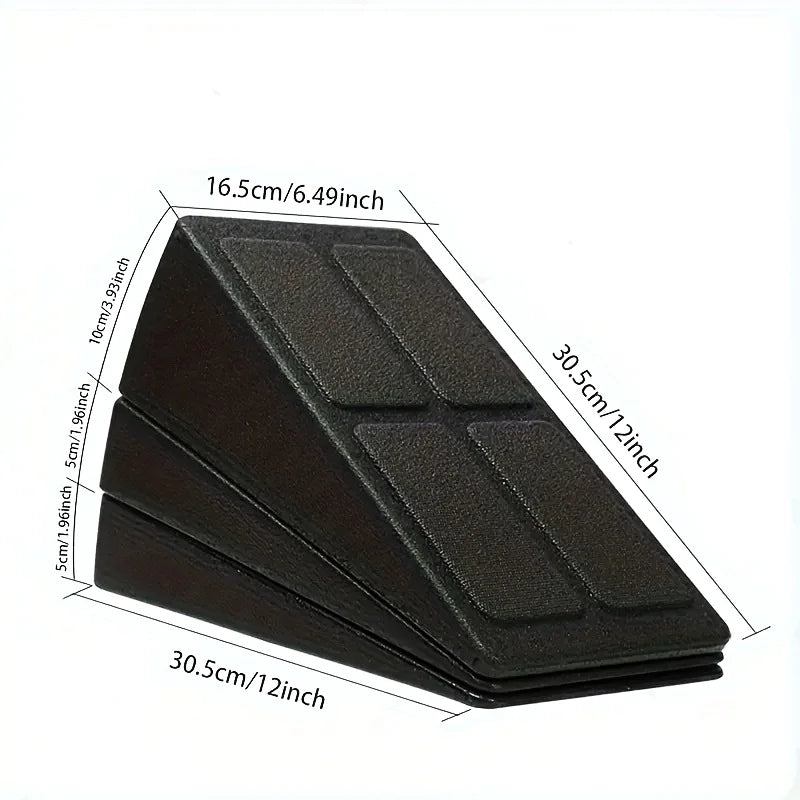 3pcs adjustable non-slip squat wedge blocks for deadlift and stretching - product image