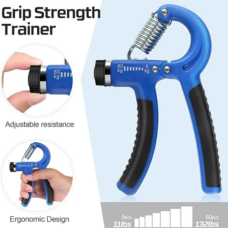5pcs adjustable finger grip strength trainer for hand rehabilitation - product image