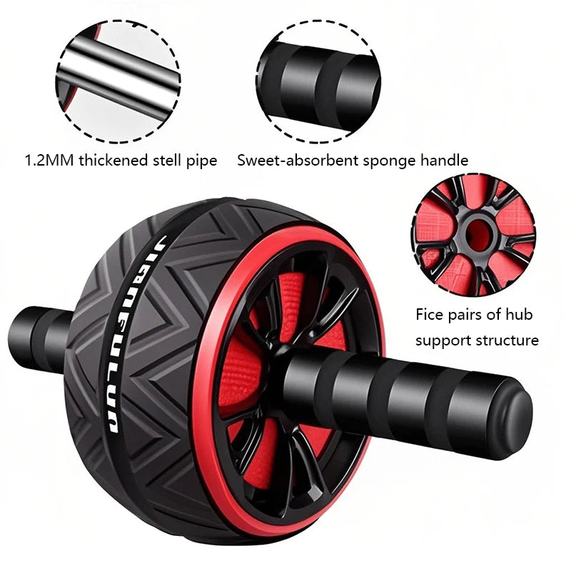 Abs abdominal wheel roller with non-slip handles for home strength training - product image