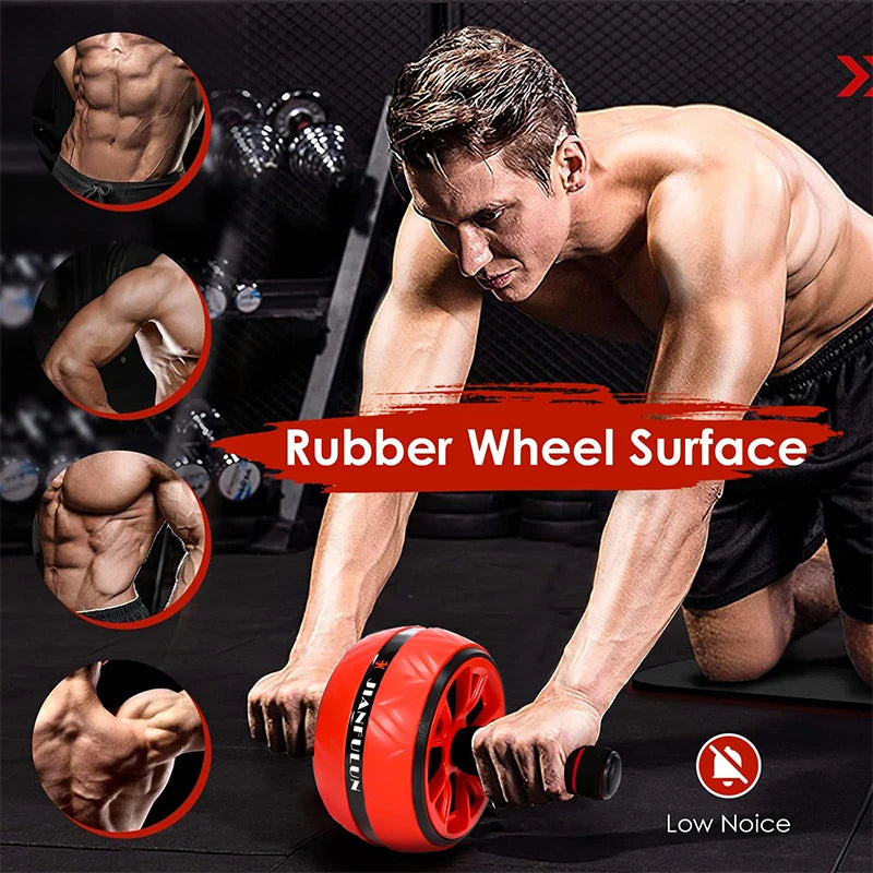 Abs abdominal wheel roller with non-slip handles for home strength training - product image