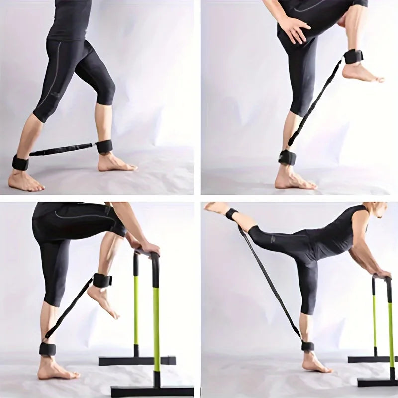 Adjustable ankle strap resistance band set for hip and leg muscle training - product image