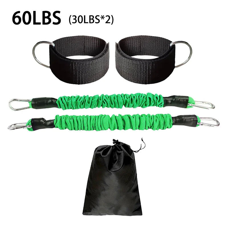 Adjustable ankle strap resistance band set for hip and leg muscle training - product image