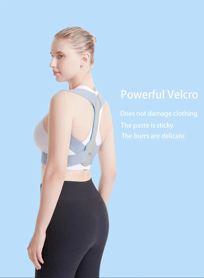 Adjustable back support posture corrector belt for shoulder and lumbar alignment - product image