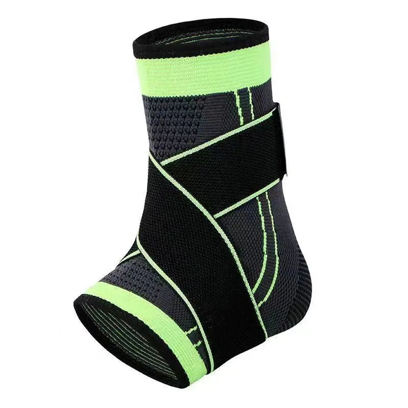 Adjustable compression ankle support brace with non-slip design for sports protection - product image