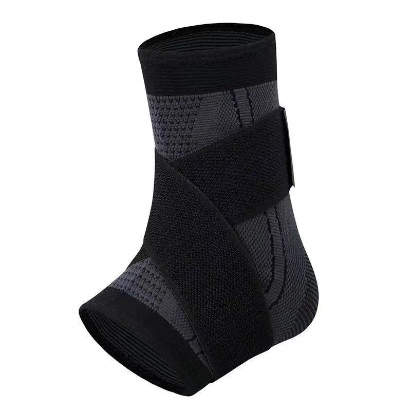 Adjustable compression ankle support brace with non-slip design for sports protection - product image