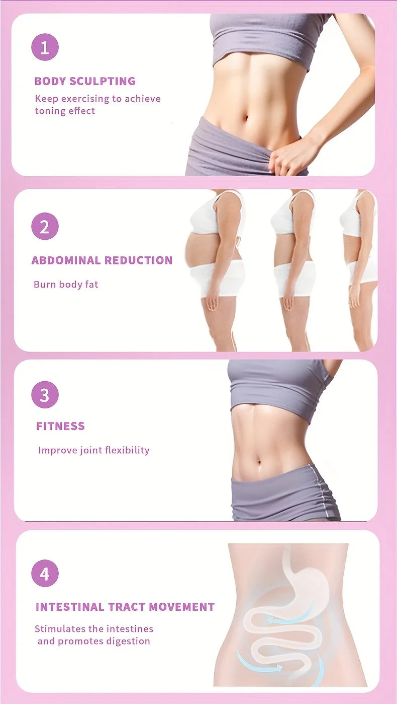 Adjustable detachable abdominal workout fitness ring with massage nodes - product image