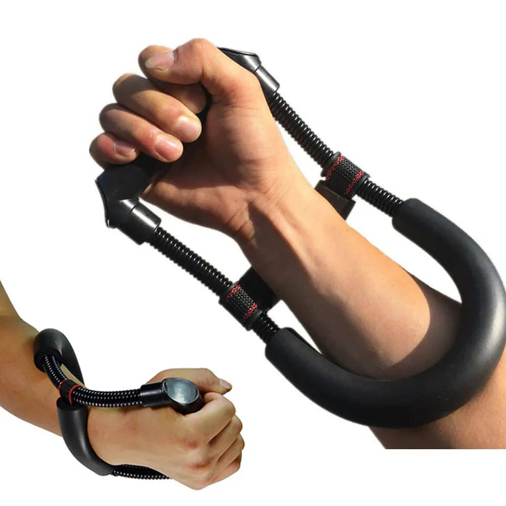 Adjustable forearm and wrist strength exerciser with foam grip - product image