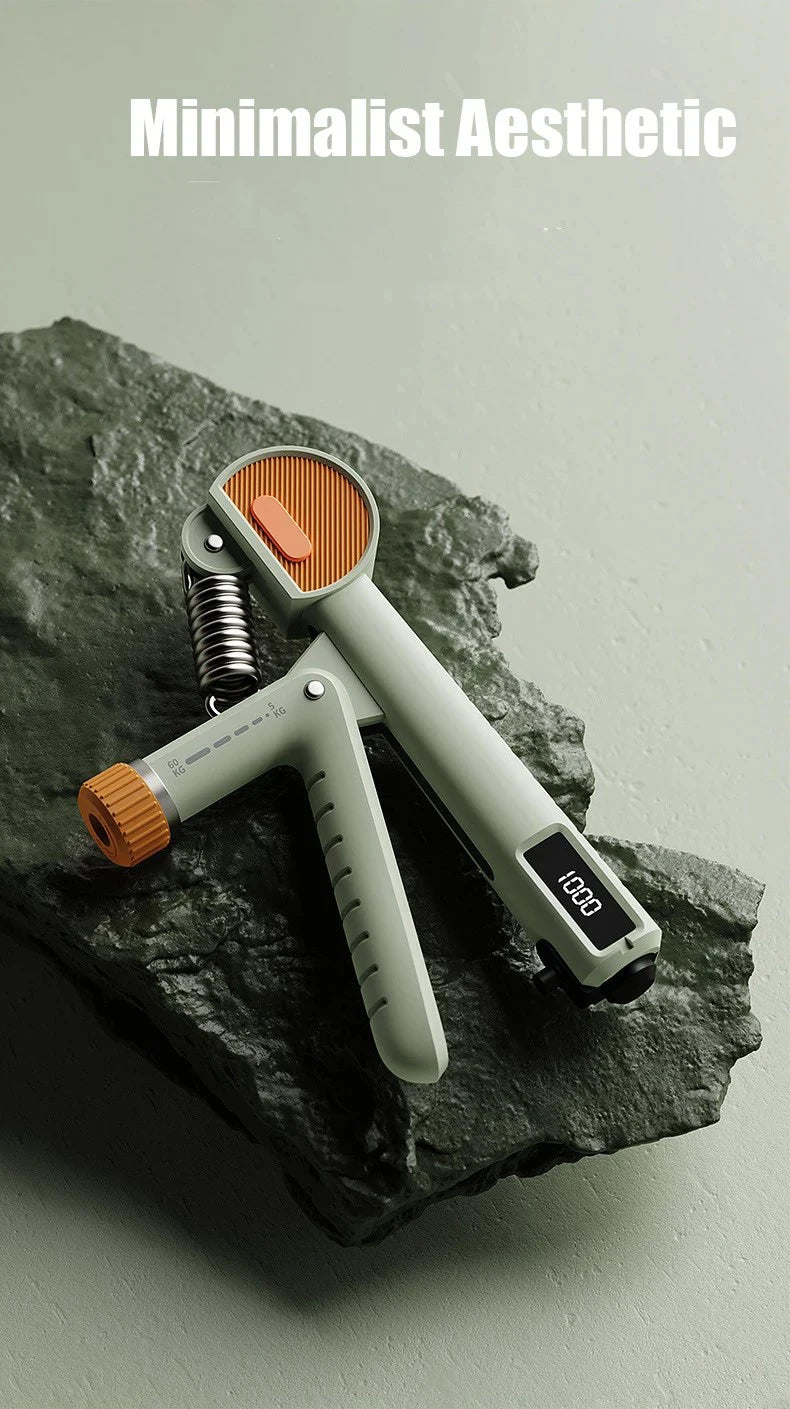 Adjustable hand grip strengthener with ergonomic anti-slip handles 5-60kg resistance - product image