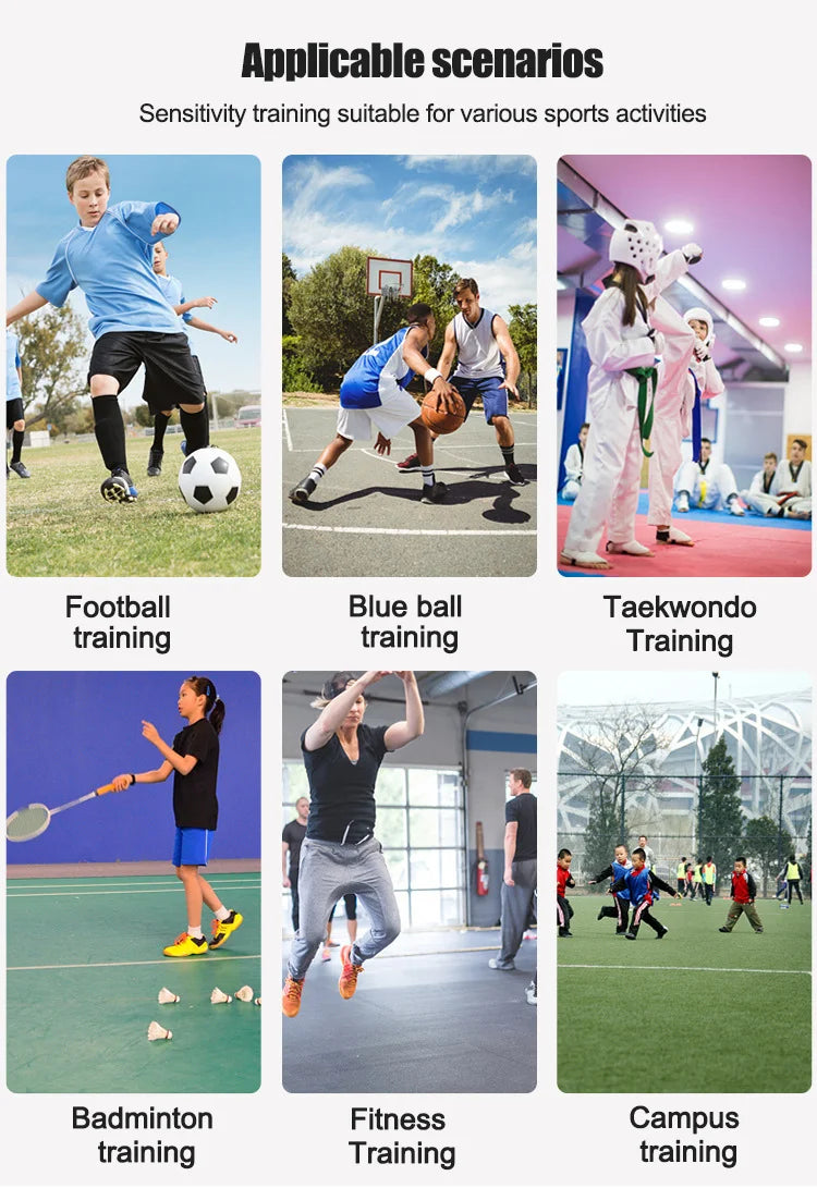 Adjustable nylon agility ladder for speed and coordination training - product image