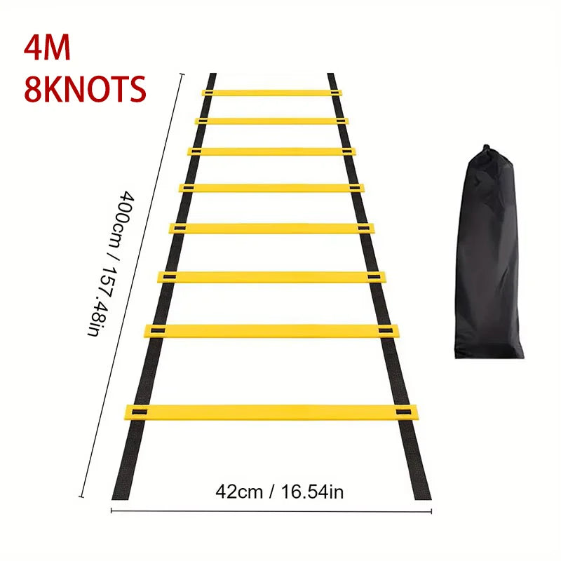 Adjustable nylon agility ladder for speed and coordination training - product image