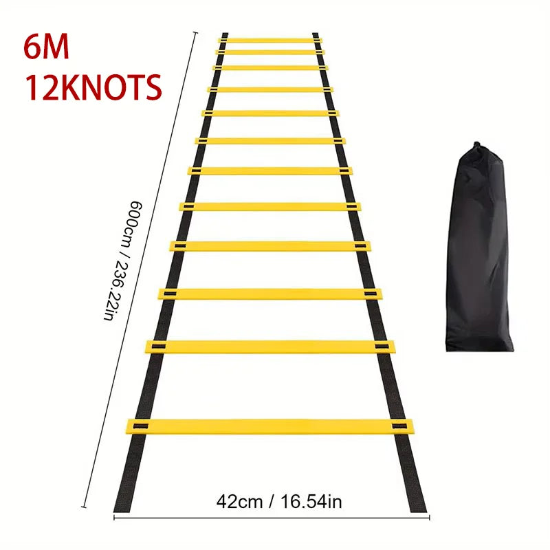 Adjustable nylon agility ladder for speed and coordination training - product image