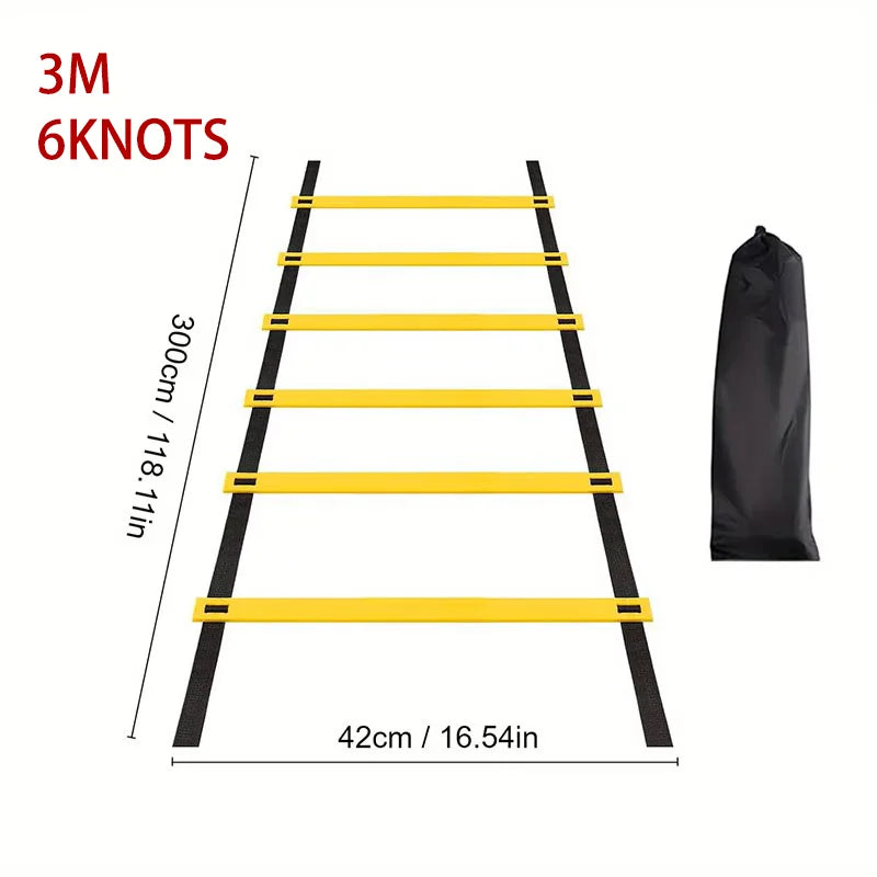 Adjustable nylon agility ladder for speed and coordination training - product image