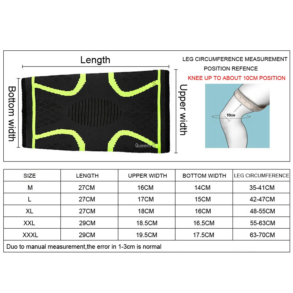 Adjustable polyester knee brace sleeve with dual elastic straps for support - product image