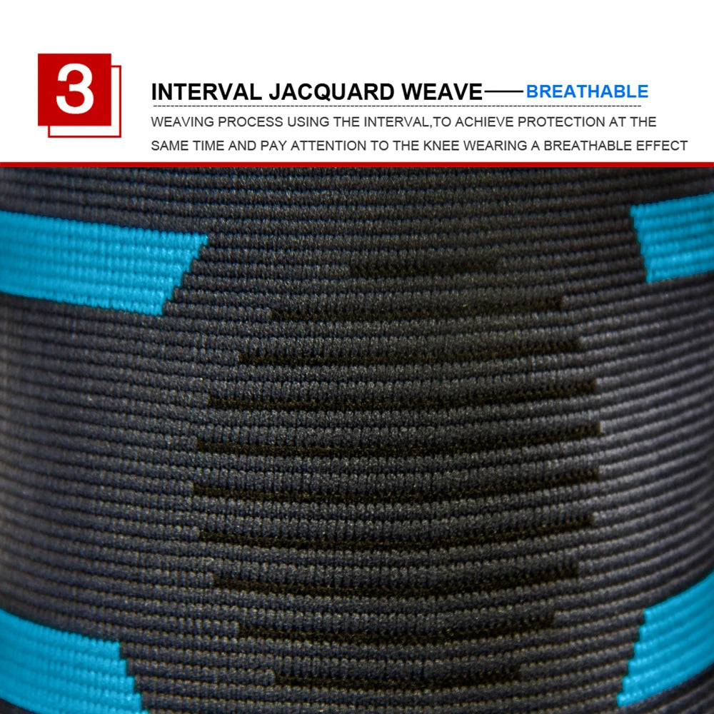 Adjustable polyester knee brace sleeve with dual elastic straps for support - product image
