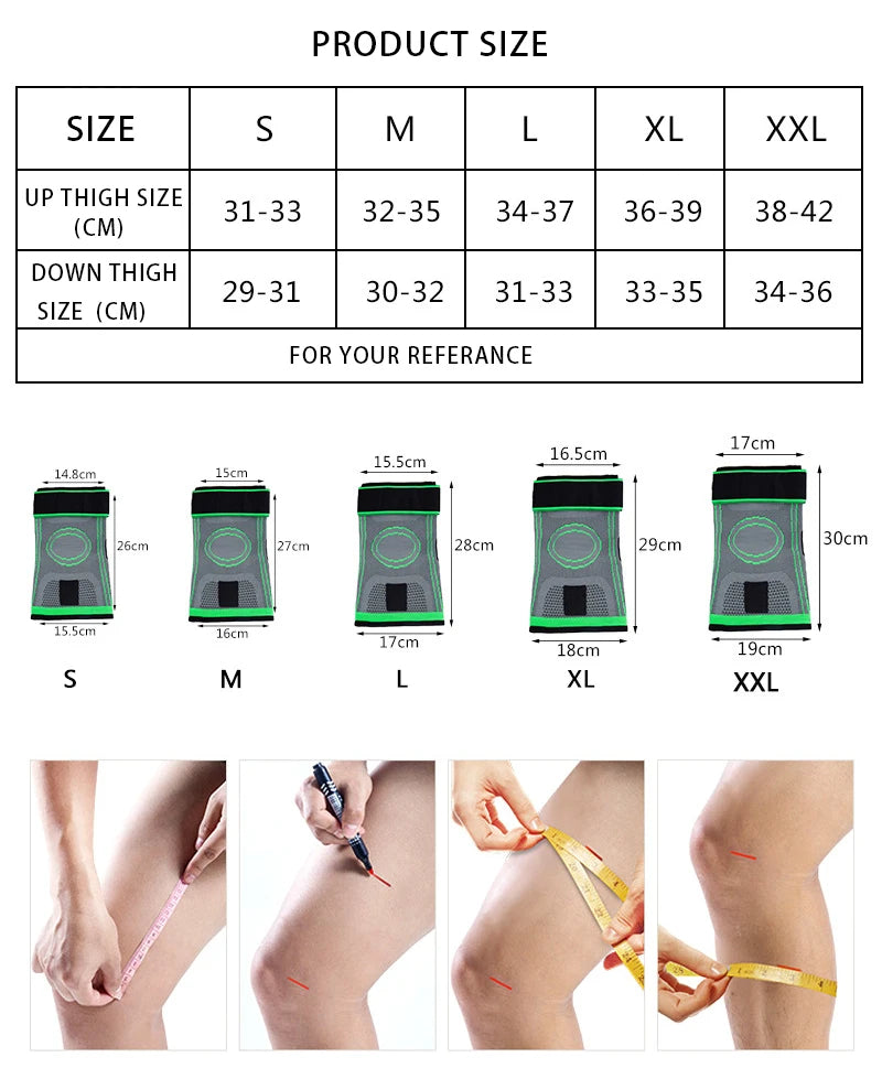 Adjustable polyester knee brace sleeve with dual elastic straps for support - product image
