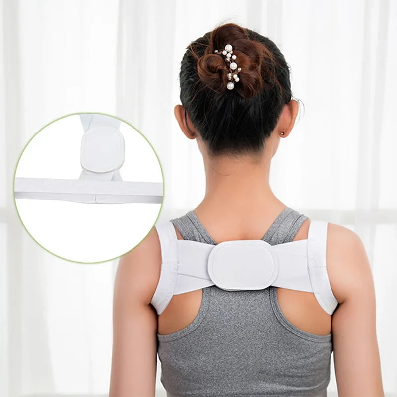 Adjustable posture corrector back support shoulder belt - product image