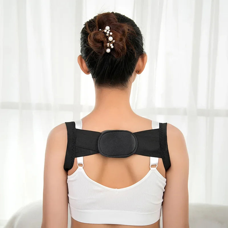 Adjustable posture corrector back support shoulder belt - product image