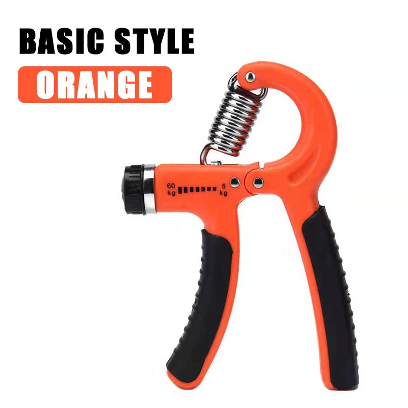Adjustable resistance hand grip strengthener with ergonomic non-slip handles - product image