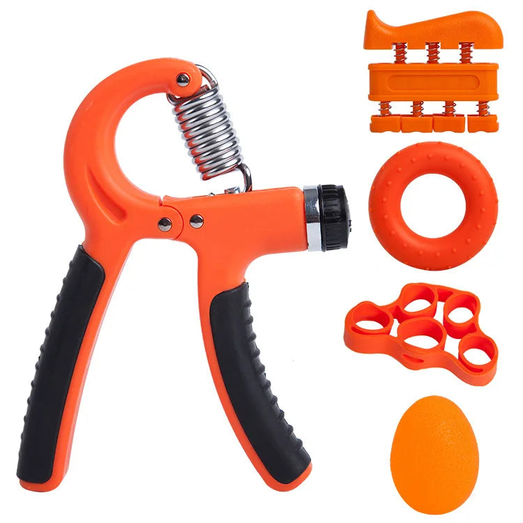 Adjustable resistance hand grip strengthener with ergonomic non-slip handles - product image