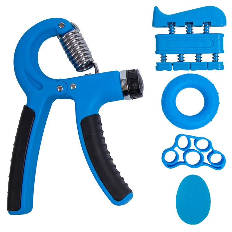 Adjustable resistance hand grip strengthener with ergonomic non-slip handles - product image