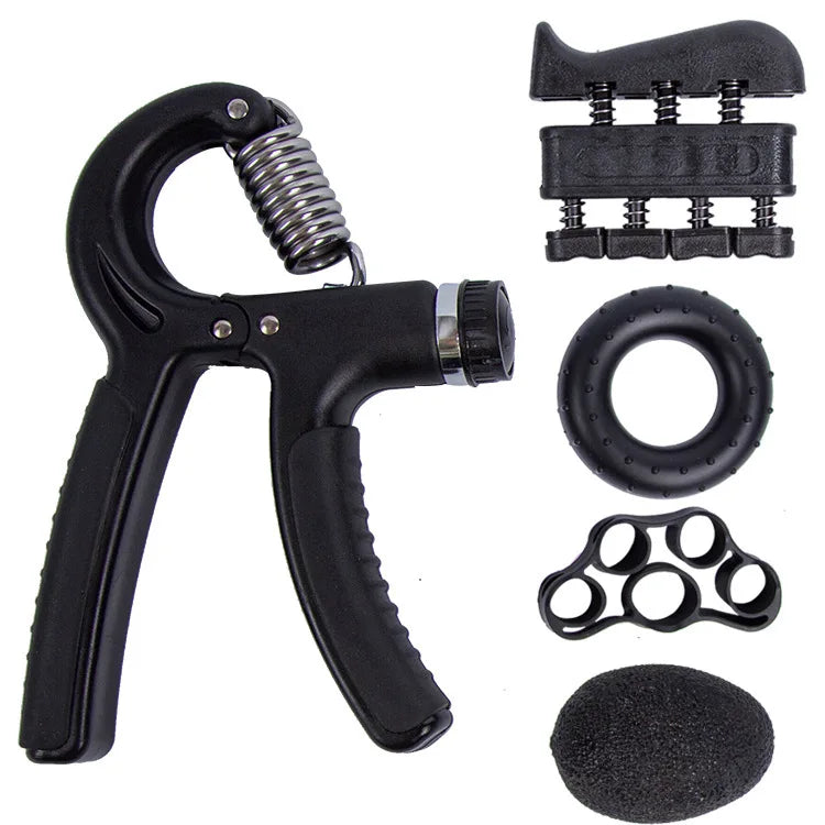 Adjustable resistance hand grip strengthener with ergonomic non-slip handles - product image