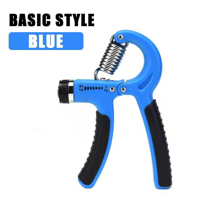 Adjustable resistance hand grip strengthener with ergonomic non-slip handles - product image