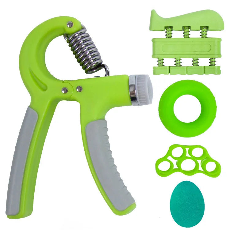 Adjustable resistance hand grip strengthener with ergonomic non-slip handles - product image