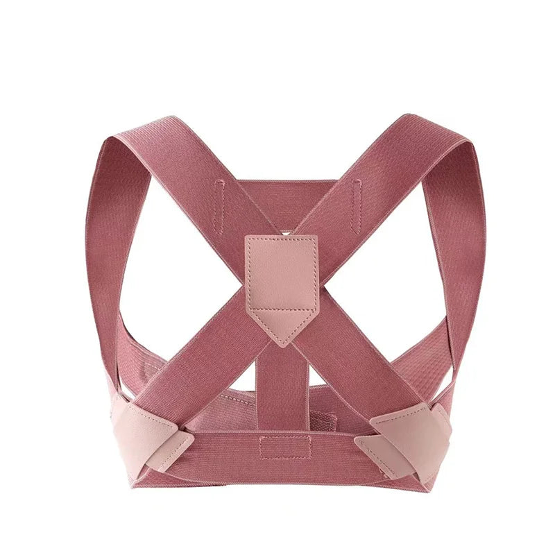 Adjustable upper back posture corrector with breathable cross straps for adults - product image