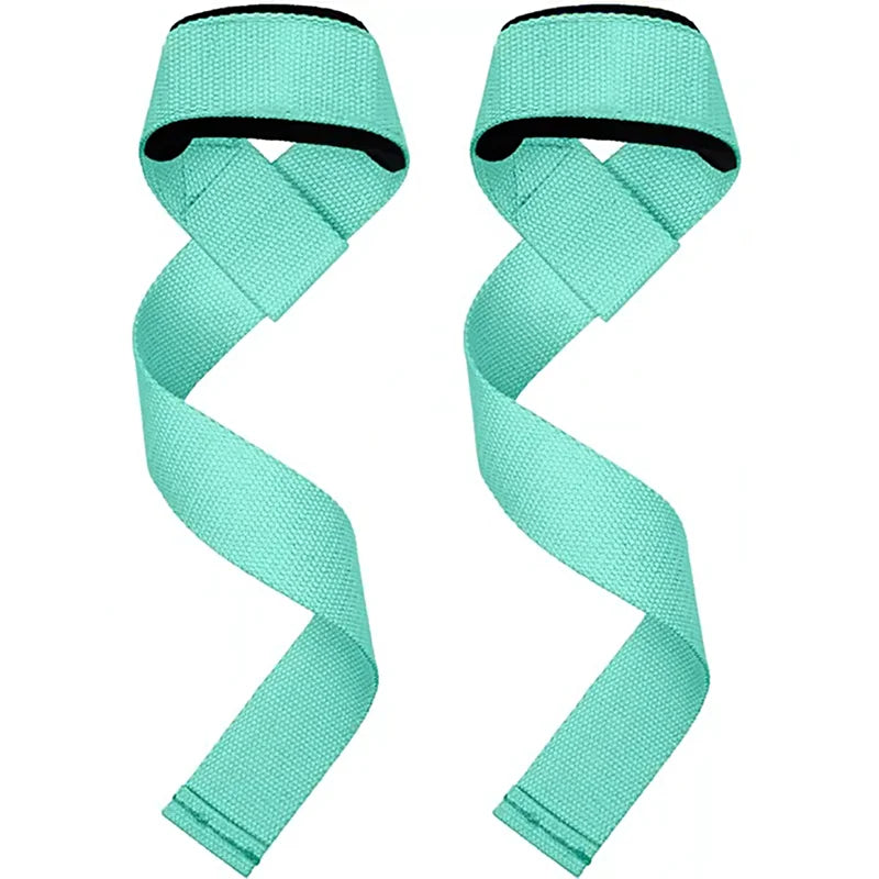 Adjustable weightlifting wrist straps with non-slip cotton and neoprene - product image