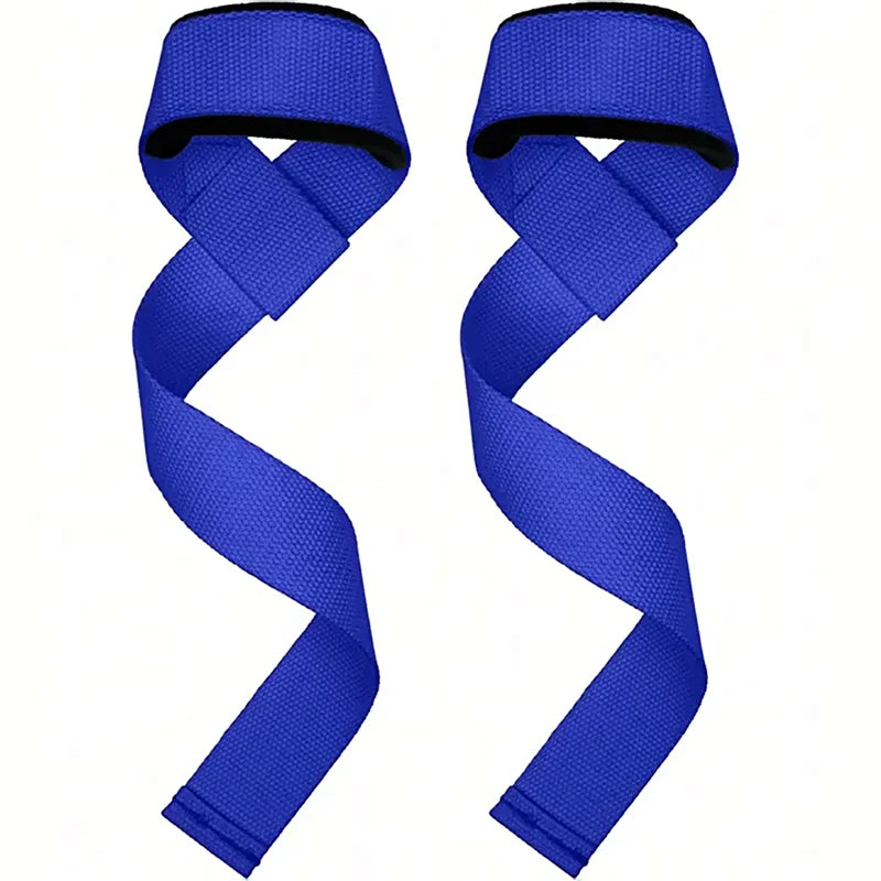 Adjustable weightlifting wrist straps with non-slip cotton and neoprene - product image