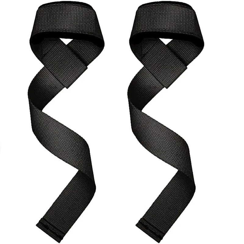 Adjustable weightlifting wrist straps with non-slip cotton and neoprene - product image