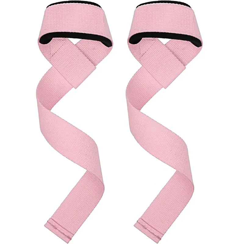 Adjustable weightlifting wrist straps with non-slip cotton and neoprene - product image
