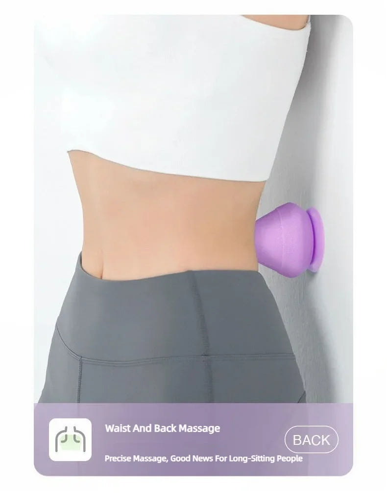 Adsorption silicone fascia massage ball with suction base for full body use - product image