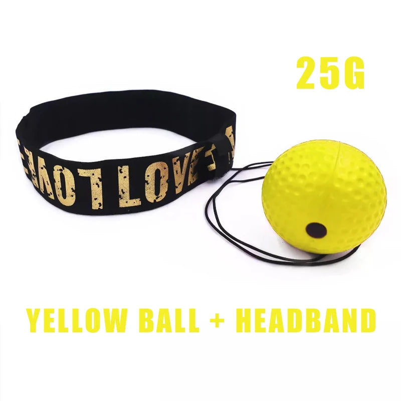 Boxing reflex ball with adjustable headband for reaction and agility training - product image