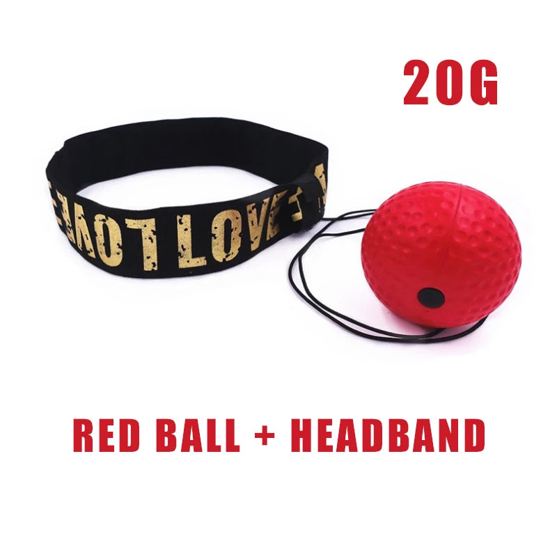 Boxing reflex ball with adjustable headband for reaction and agility training - product image