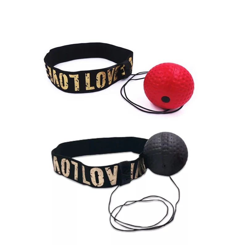 Boxing reflex ball with adjustable headband for reaction and agility training - product image