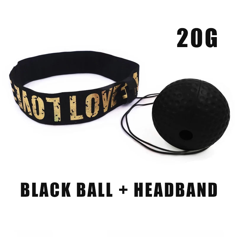 Boxing reflex ball with adjustable headband for reaction and agility training - product image