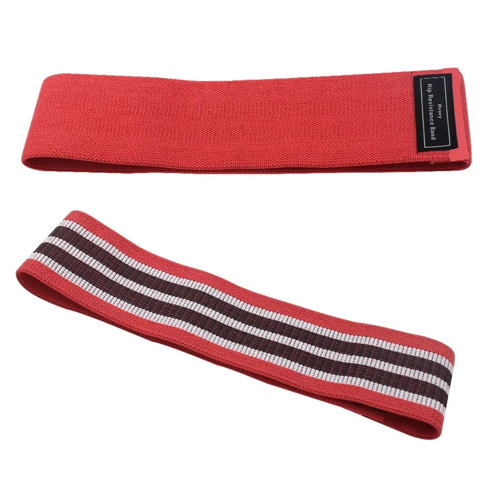 Braided fabric resistance loop band set for leg and hip workouts - product image