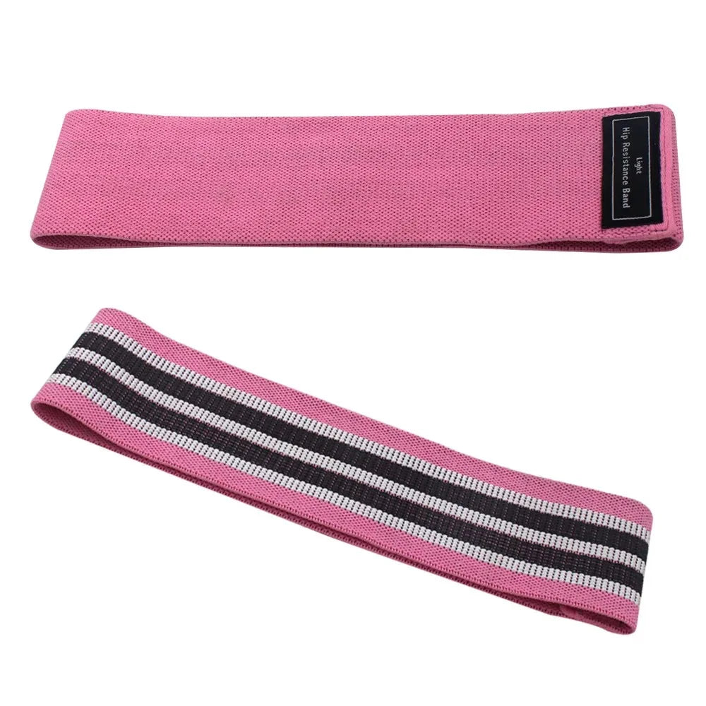 Braided fabric resistance loop band set for leg and hip workouts - product image