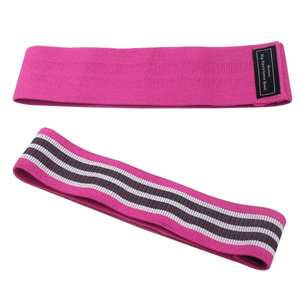 Braided fabric resistance loop band set for leg and hip workouts - product image