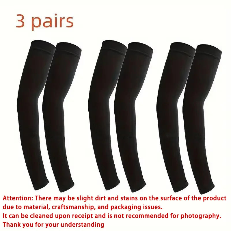 Breathable uv protection arm sleeves for sports and outdoor activities, multipack - product image