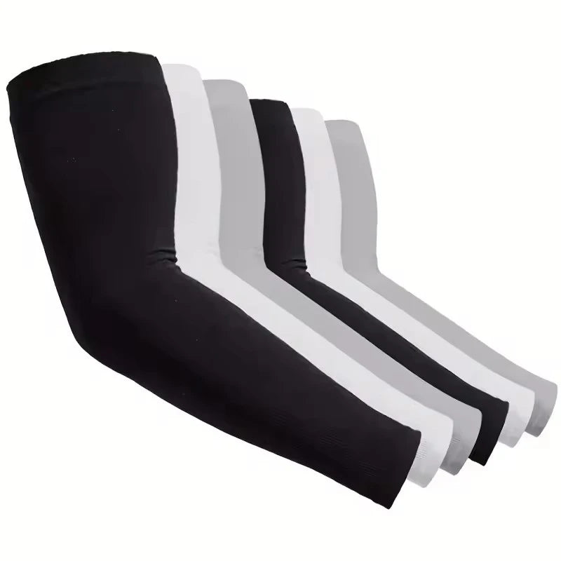 Breathable uv protective arm sleeves set polyester material for outdoor use - product image