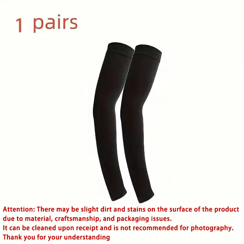 Breathable uv protective arm sleeves set polyester material for outdoor use - product image