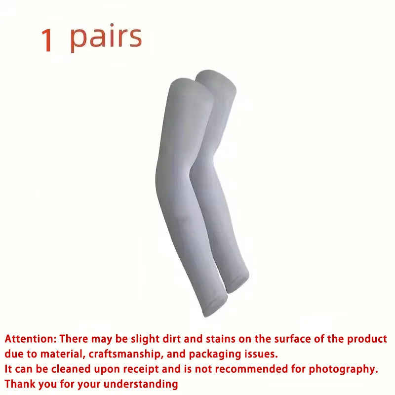 Breathable uv protective arm sleeves set polyester material for outdoor use - product image
