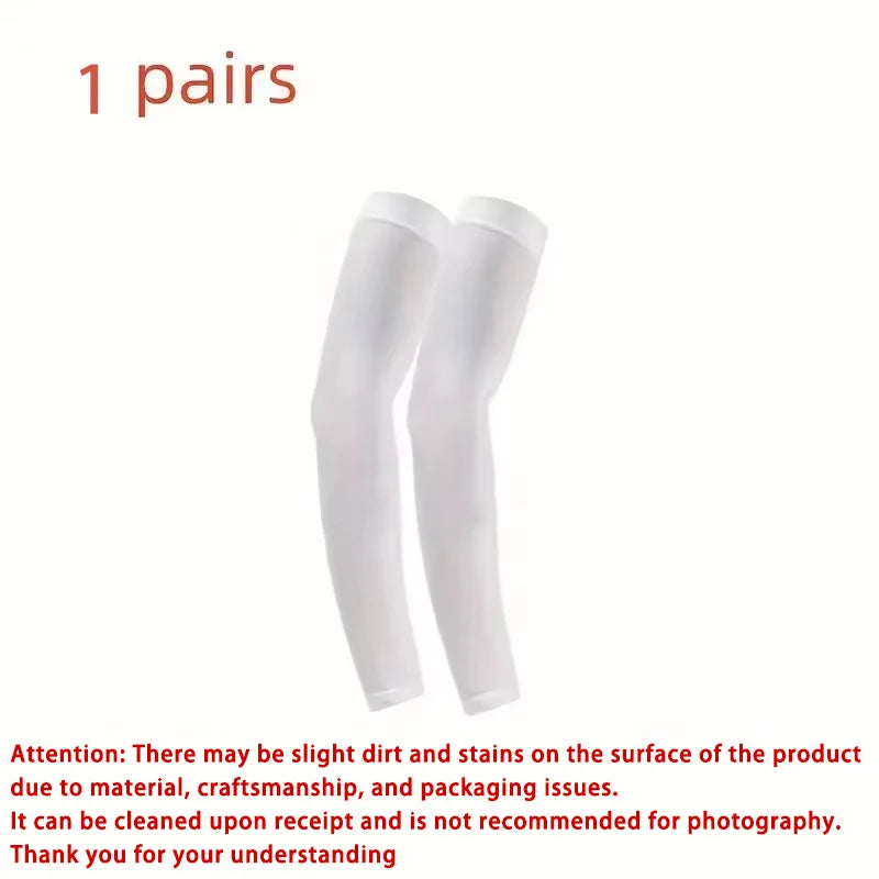 Breathable uv protective arm sleeves set polyester material for outdoor use - product image