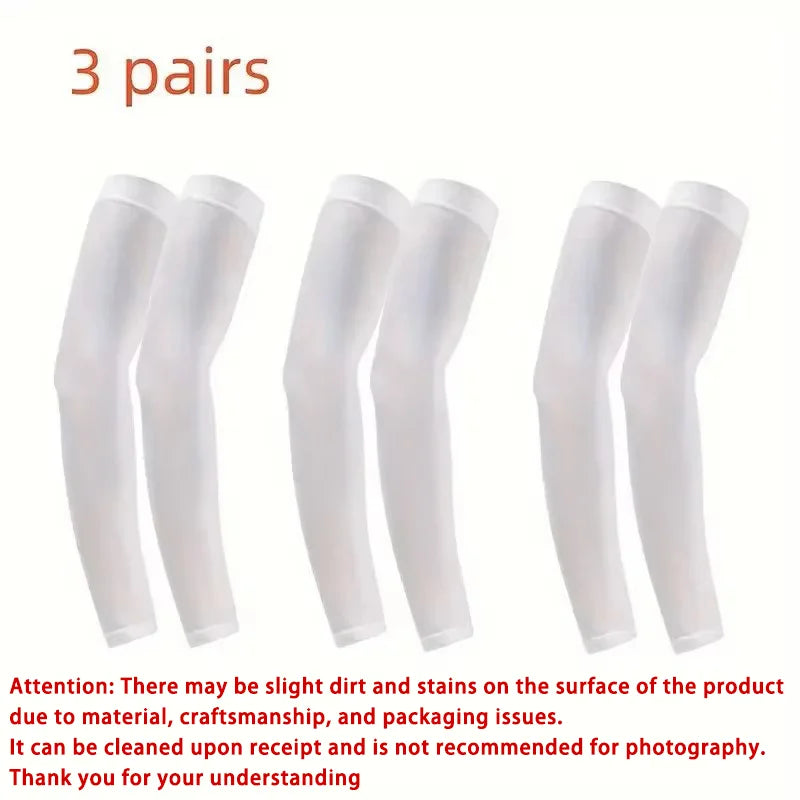 Breathable uv protective arm sleeves set polyester material for outdoor use - product image