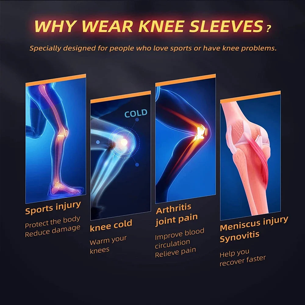 Copper compression knee brace with 3d weave technology for joint pain relief - product image